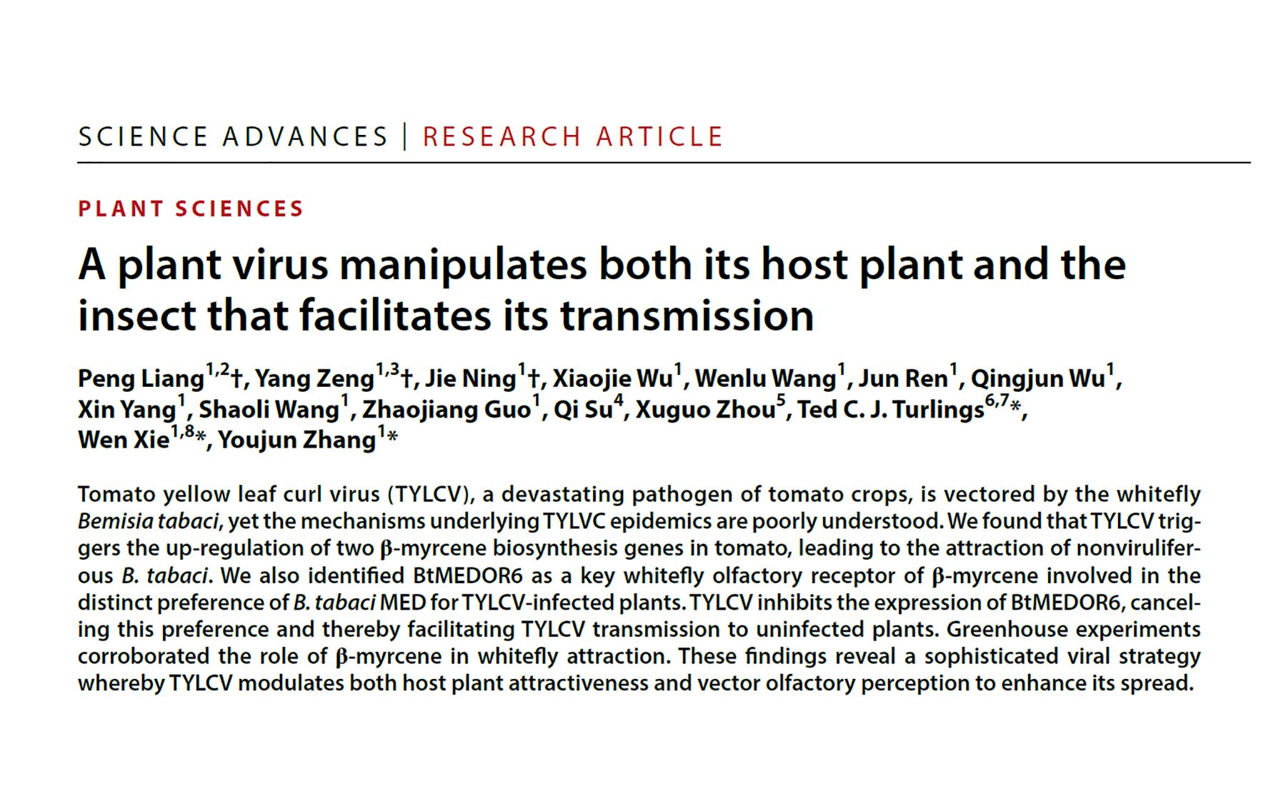 Science Advances | Zhang Youjun’s team reveals new mechanisms arbovirus disease outbreaks