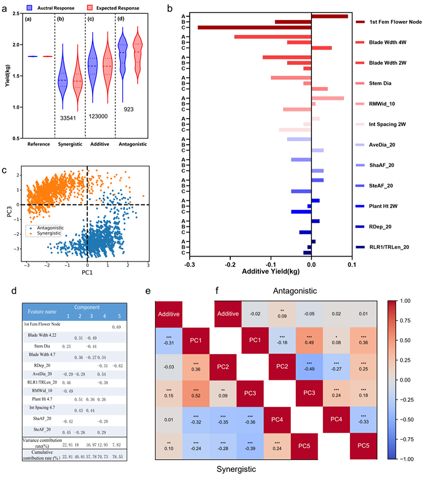 图3 黄瓜模拟表型组合相互作用分析.png